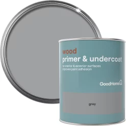 GoodHome Wood Grey Wood Primer & Undercoat, 750ml