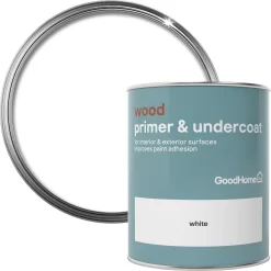 GoodHome Wood White Wood Primer & Undercoat, 750ml