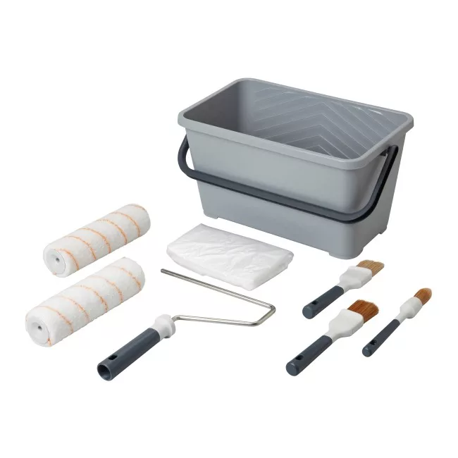 GoodHome Woven polyester Medium pile Decorating set, 8 pieces GoodHome Woven Polyester Medium Pile Decorating Set, 8 Pieces -Trade Point Sale Shop goodhome woven polyester medium pile decorating set 8 pieces5059340016665 01c