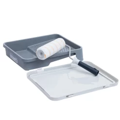 GoodHome Woven Polyester Medium Pile Roller Set, 4 Pieces -Trade Point Sale Shop goodhome woven polyester medium pile roller set 4 pieces5059340016696 07c