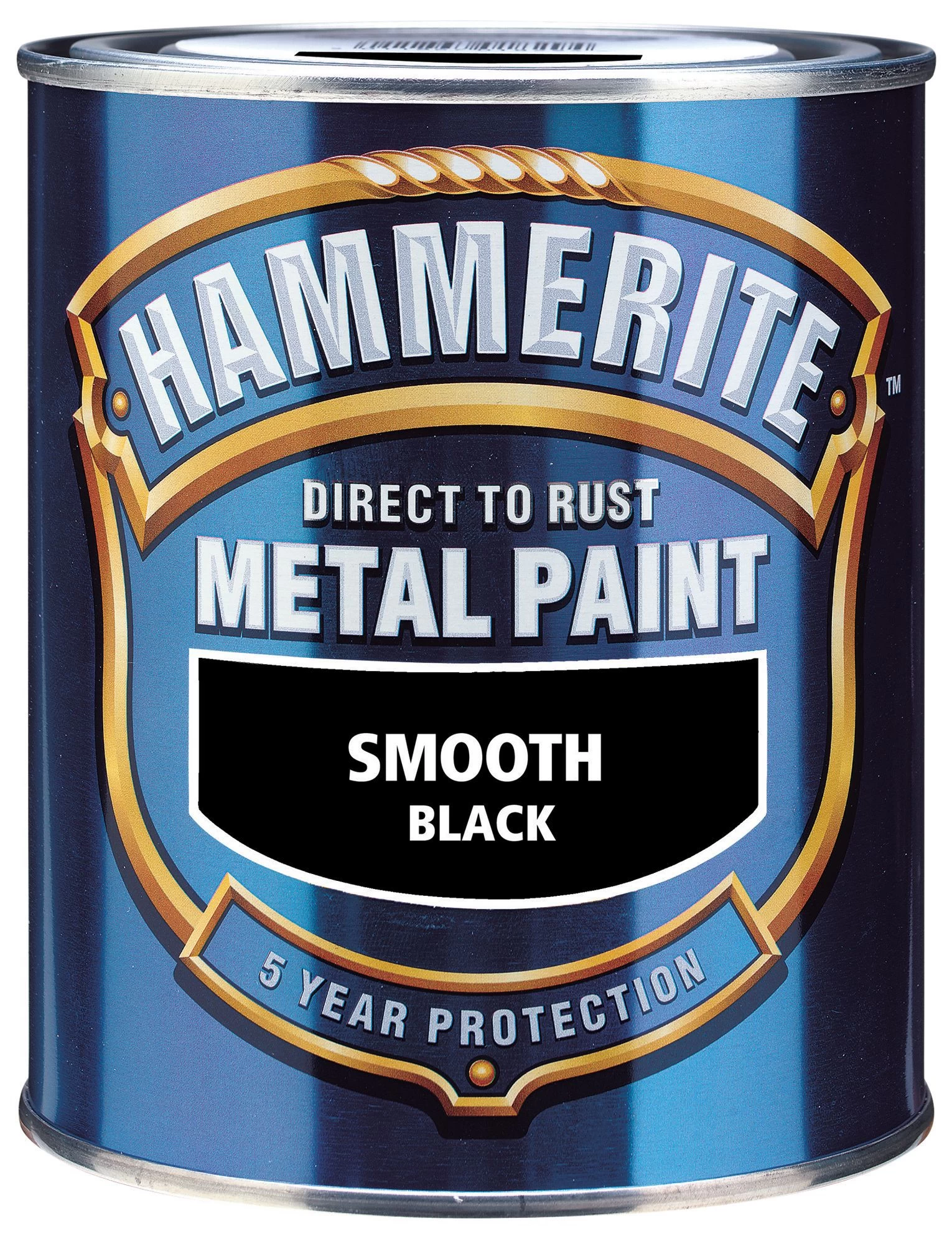Hammerite Black Gloss Metal paint, 750ml Hammerite Black Gloss Metal Paint, 750ml -Trade Point Sale Shop hammerite black gloss metal paint 750ml5011867220161 08c bq