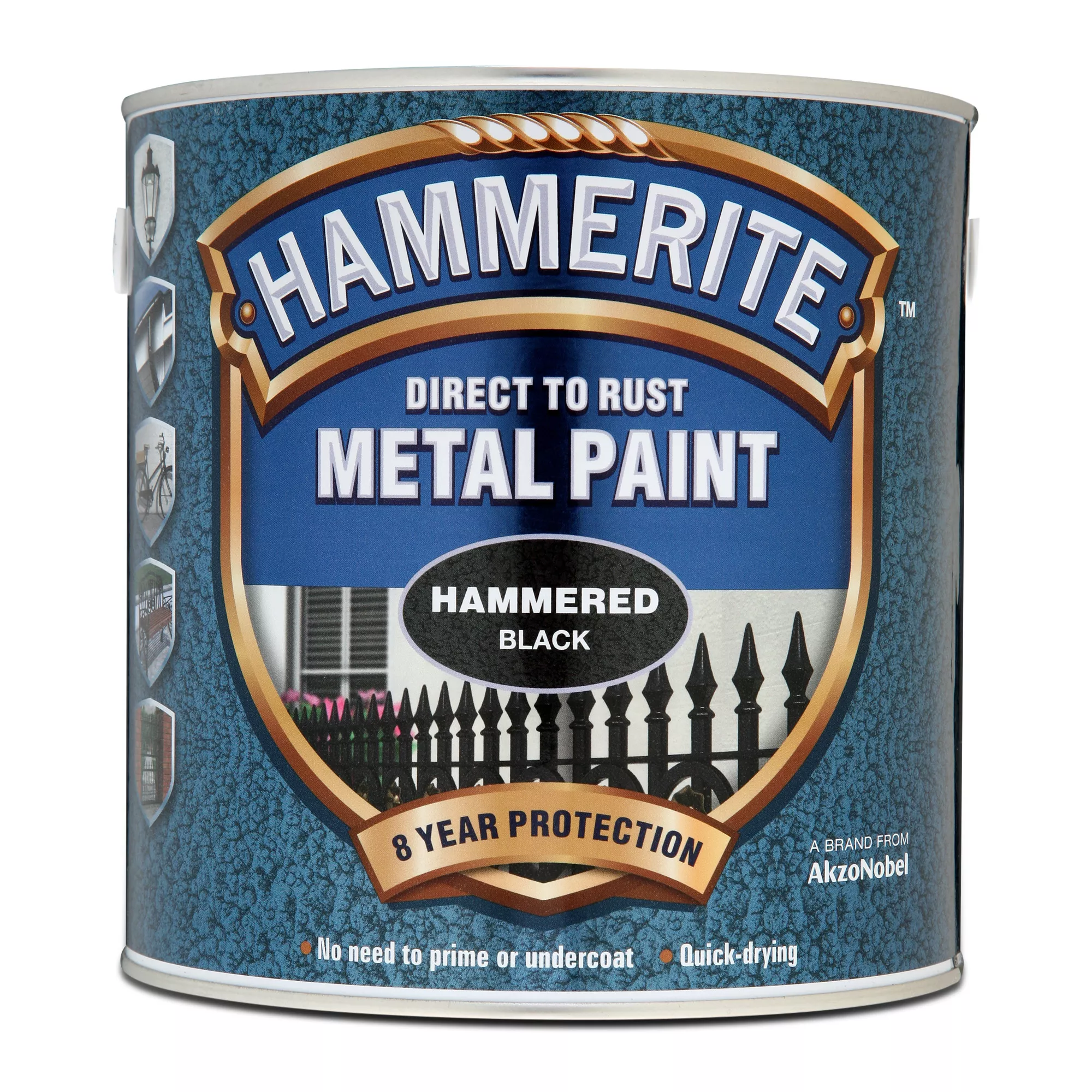 Hammerite Black Hammered effect Metal paint, 2.5L Hammerite Black Hammered Effect Metal Paint, 2.5L -Trade Point Sale Shop hammerite black hammered effect metal paint 2 5l5011867201047 08c bq