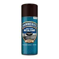 Hammerite Black Hammered Effect Spray Paint, 400ml