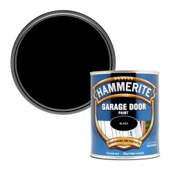 Hammerite Black High Sheen Garage Door Paint, 750ml