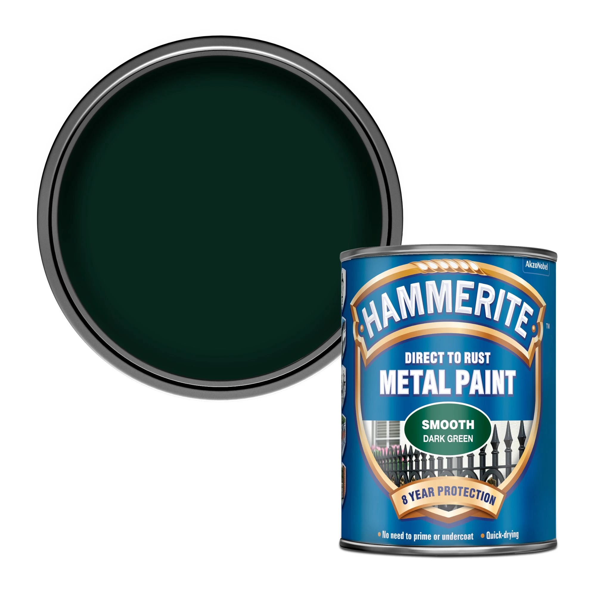 Hammerite Dark green Gloss Metal paint, 750ml Hammerite Dark Green Gloss Metal Paint, 750ml -Trade Point Sale Shop hammerite dark green gloss metal paint 750ml5011867009346 02c bq