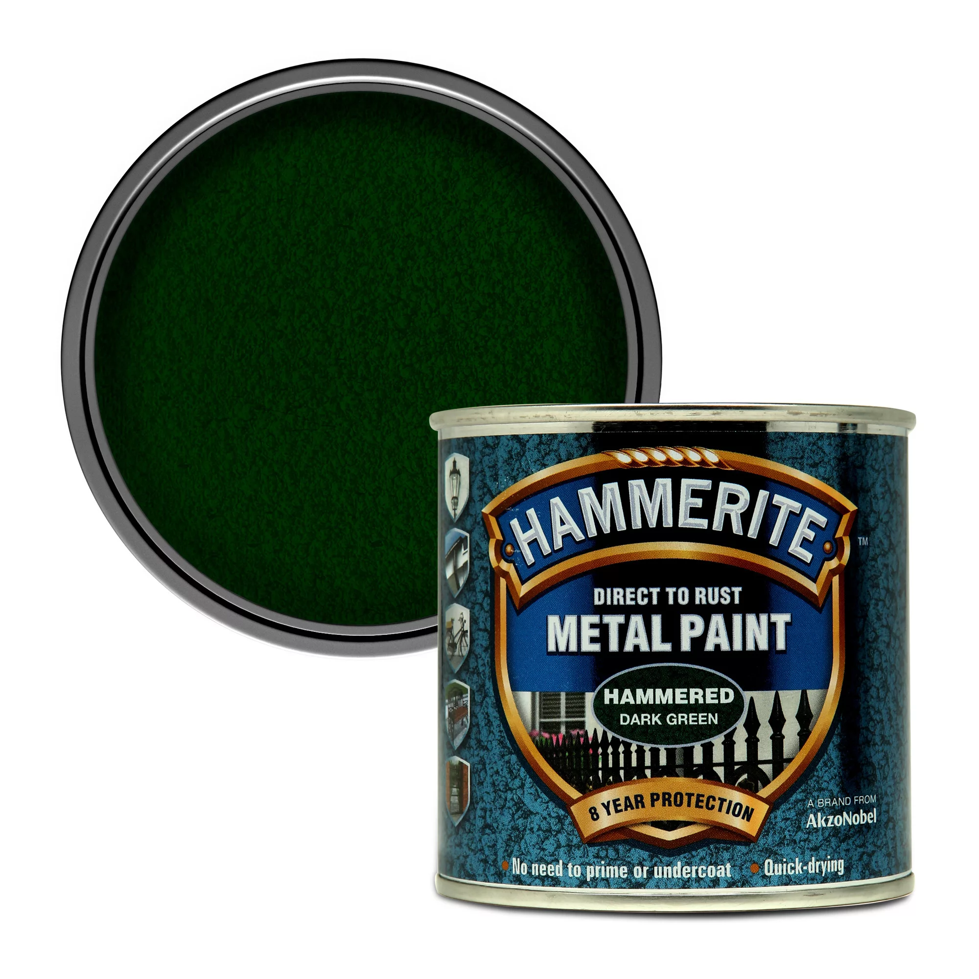 Hammerite Dark green Hammered effect Metal paint, 250ml Hammerite Dark Green Hammered Effect Metal Paint, 250ml -Trade Point Sale Shop hammerite dark green hammered effect metal paint 250ml5011867227016 02c bq