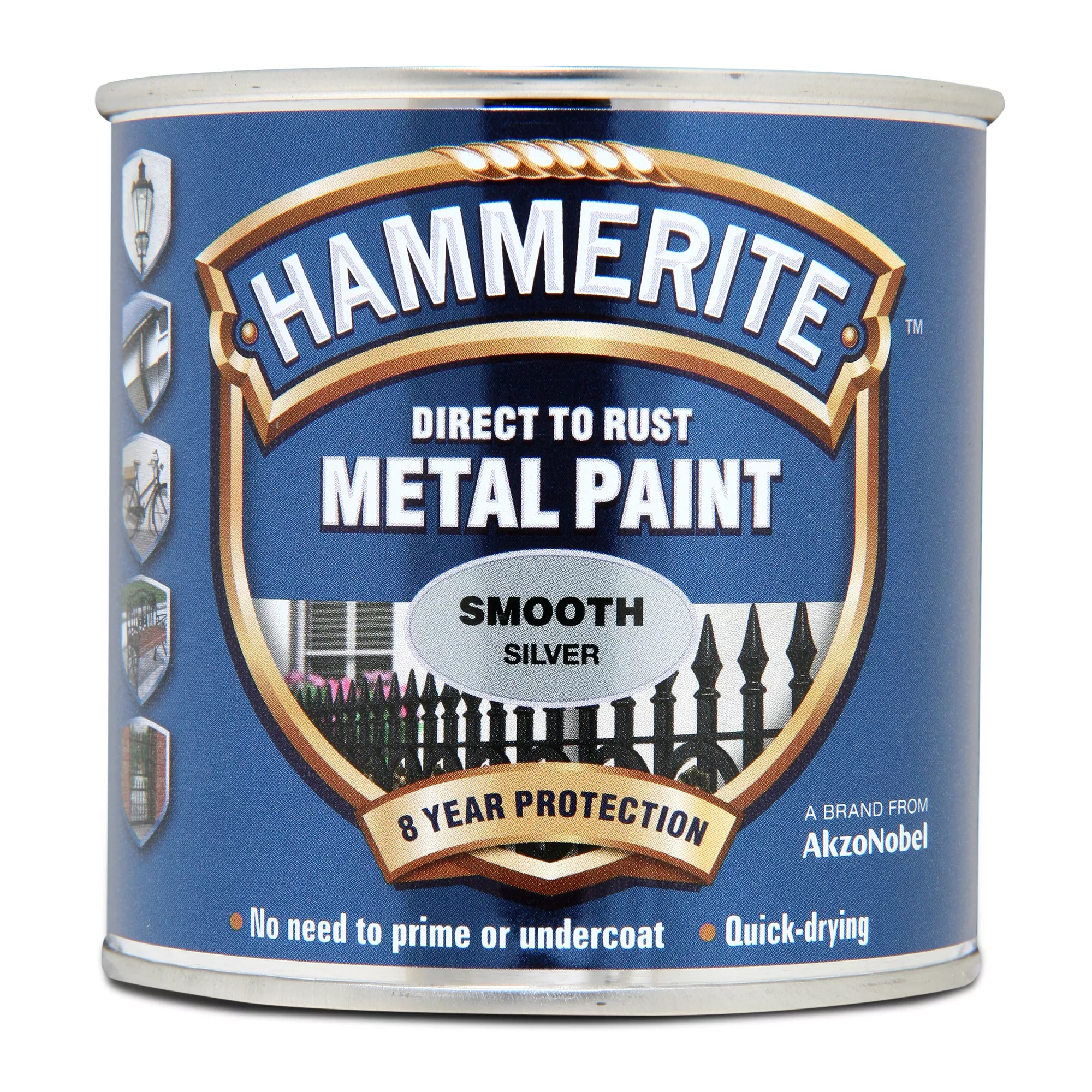Hammerite Gloss Silver effect Metal paint, 250ml Hammerite Gloss Silver Effect Metal Paint, 250ml -Trade Point Sale Shop hammerite gloss silver effect metal paint 250ml5011867000435 08c bq