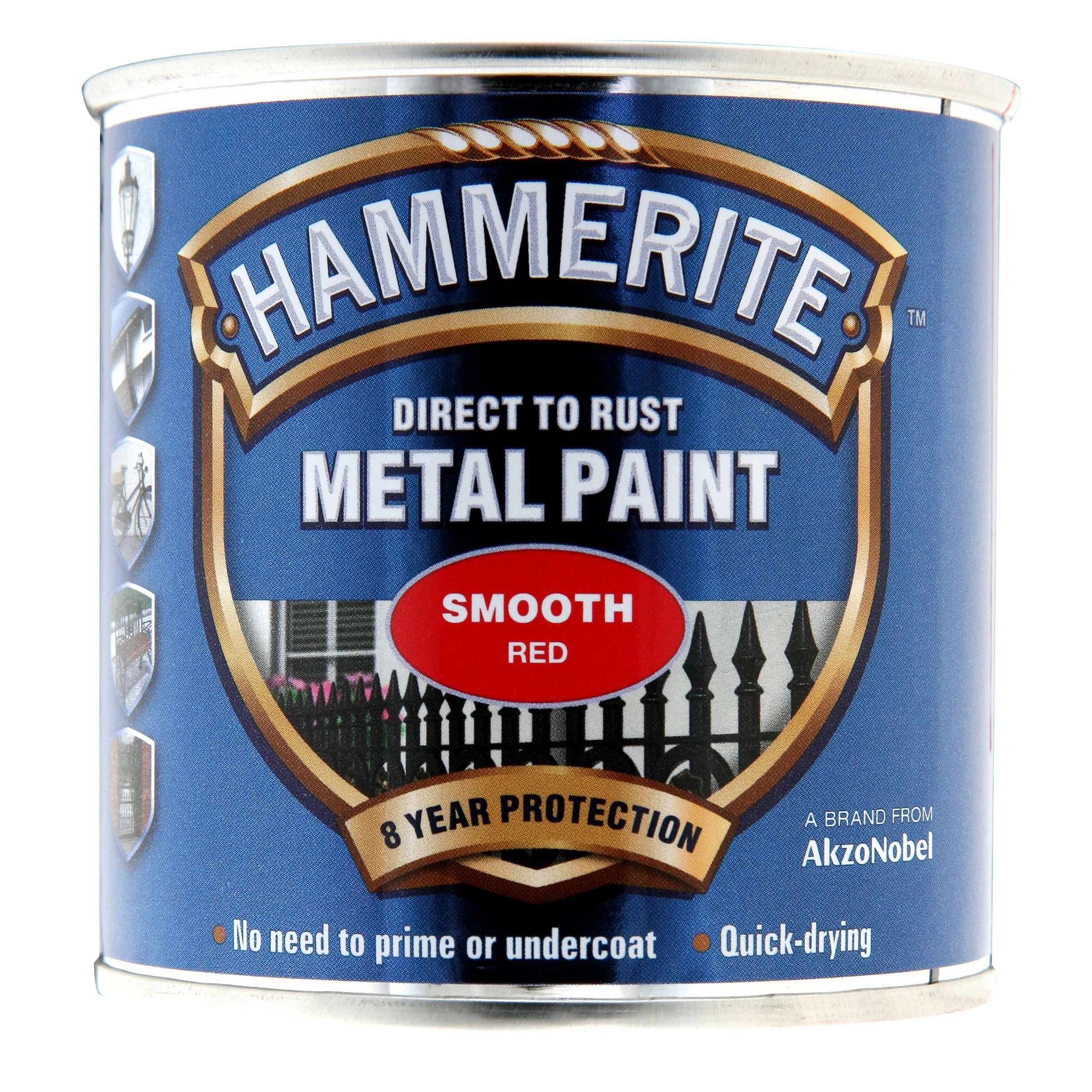 Hammerite Red Gloss Exterior Metal paint, 250ml Hammerite Red Gloss Exterior Metal Paint, 250ml -Trade Point Sale Shop hammerite red gloss exterior metal paint 250ml5011867221014 08c bq