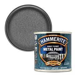 Hammerite Silver Grey Hammered Effect Metal Paint, 250ml
