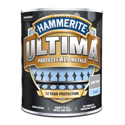 Hammerite Ultima Light Grey Mid Sheen Garden Metal Paint, 750ml Tin -Trade Point Sale Shop hammerite ultima light grey mid sheen garden metal paint 750ml tin5010212651896 08c bq