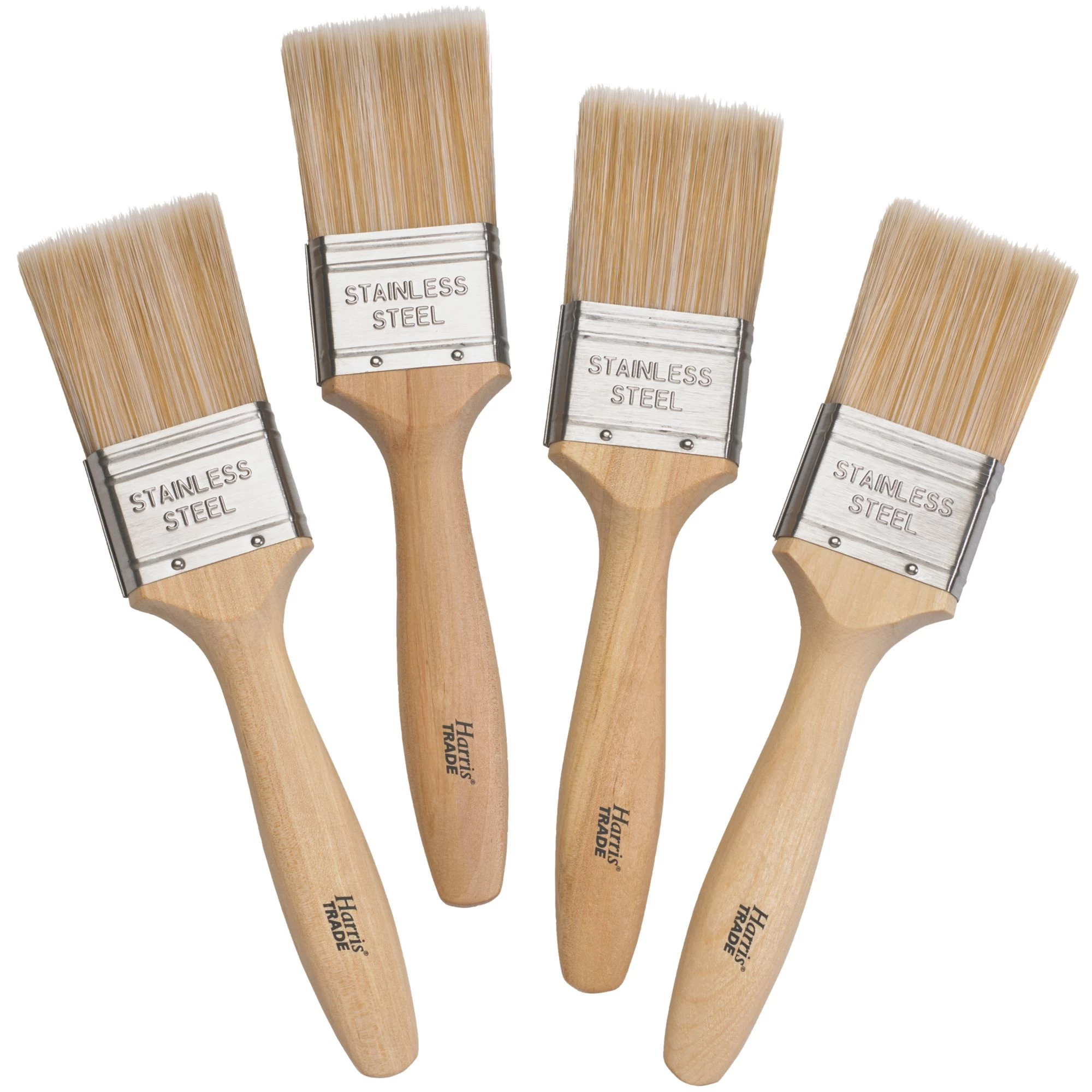 Harris Trade Emulsion & Gloss Fine tip Paint brush, Pack of 4 Harris Trade Emulsion & Gloss Fine Tip Paint Brush, Pack Of 4 -Trade Point Sale Shop harris trade emulsion gloss fine tip paint brush pack of 45000253349425 01c bq