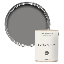 Laura Ashley Pale Charcoal Matt Emulsion Paint, 5L