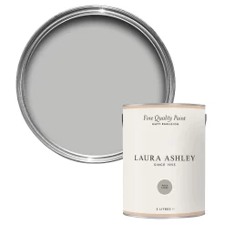 Laura Ashley Pale Steel Matt Emulsion Paint, 5L