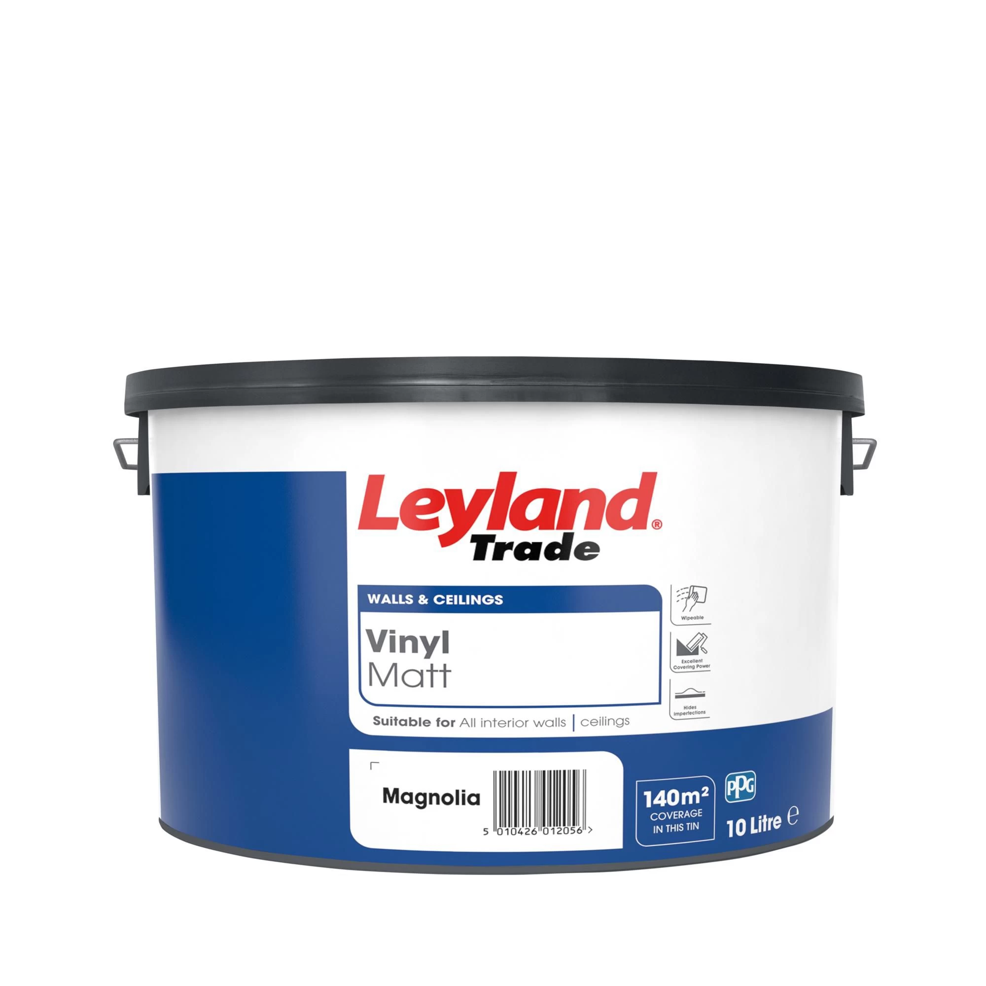Leyland Trade Magnolia Matt Emulsion paint, 10L Leyland Trade Magnolia Matt Emulsion Paint, 10L -Trade Point Sale Shop leyland trade magnolia matt emulsion paint 10l5010426773285 02c bq