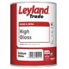 Leyland Trade Pure Brilliant White Gloss Metal & Wood Paint, 750ml