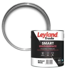 Leyland Trade Smart Brilliant White Mid Sheen Multi-surface Paint, 2.5L -Trade Point Sale Shop leyland trade smart brilliant white mid sheen multi surface paint 2 5l5010426814629 21c bq