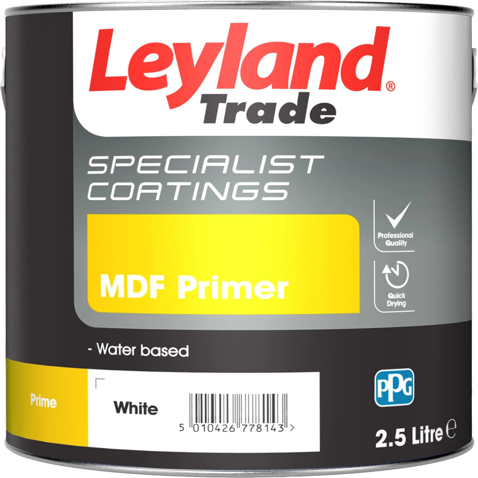 Leyland Trade Specialist White MDF Primer, 2.5L Leyland Trade Specialist White MDF Primer, 2.5L -Trade Point Sale Shop leyland trade specialist white mdf primer 2 5l5010426785189 02c bq