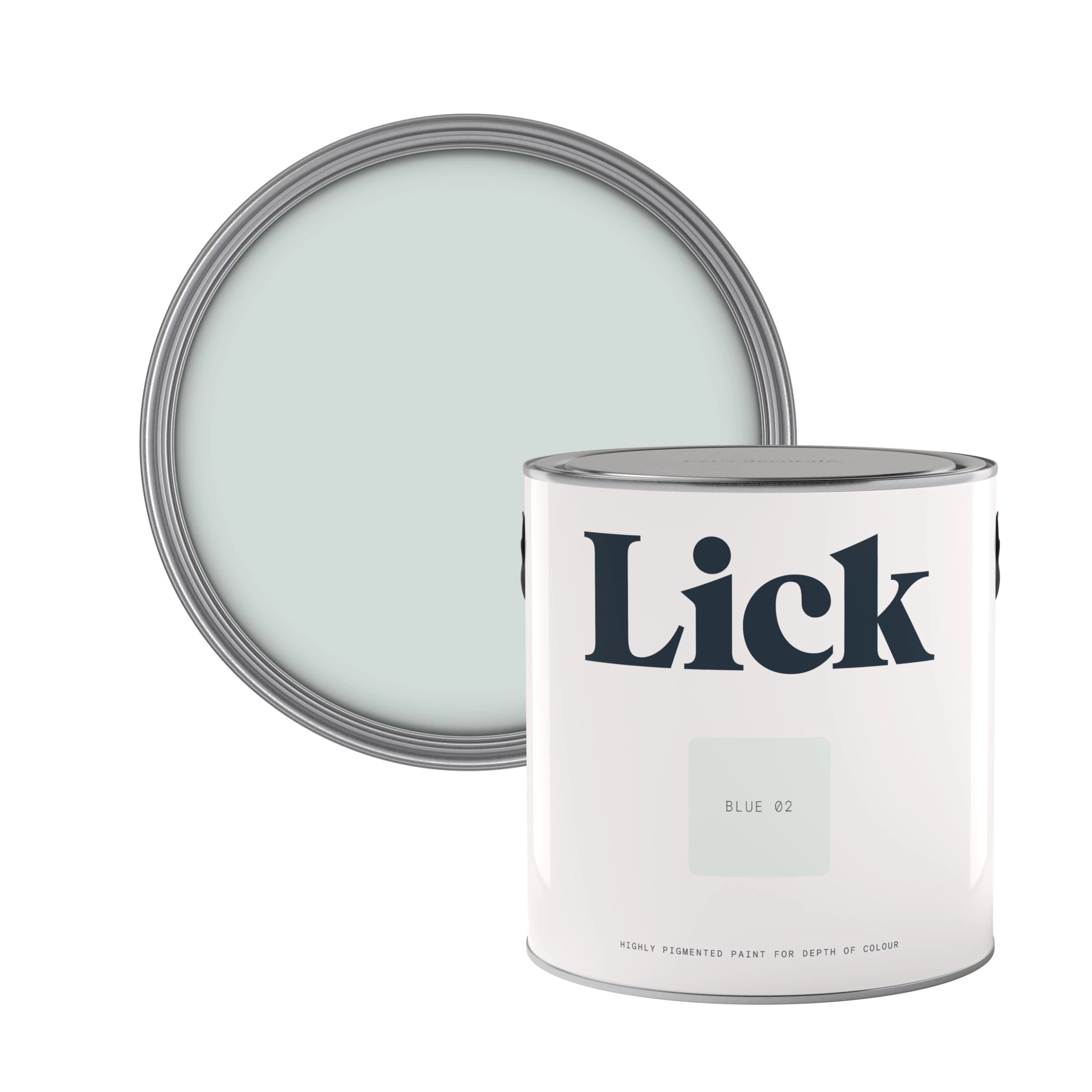 Lick Blue 02 Eggshell Emulsion paint, 2.5L Lick Blue 02 Eggshell Emulsion Paint, 2.5L -Trade Point Sale Shop lick blue 02 eggshell emulsion paint 2 5l5060756112216 01c bq scaled