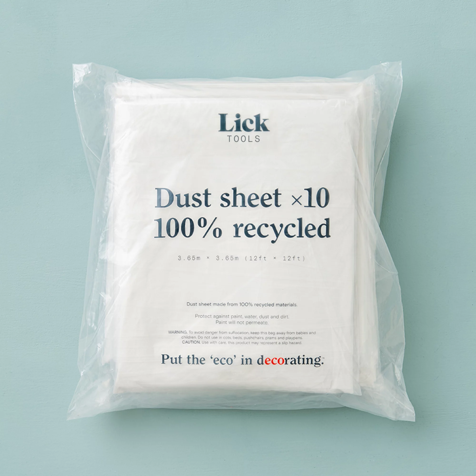 Lick Large 100% Recycled Plastic Dust sheet, Pack of 10 Lick Large 100% Recycled Plastic Dust Sheet, Pack Of 10 -Trade Point Sale Shop lick large 100 recycled plastic dust sheet pack of 105060932647259 02i bq
