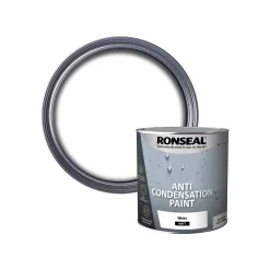 Ronseal Anti Condensation White Matt Damp Seal Paint, 2.5L