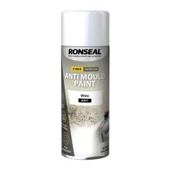 Ronseal Anti Mould White Matt Wall & Ceiling Protector Spray Paint, 400ml