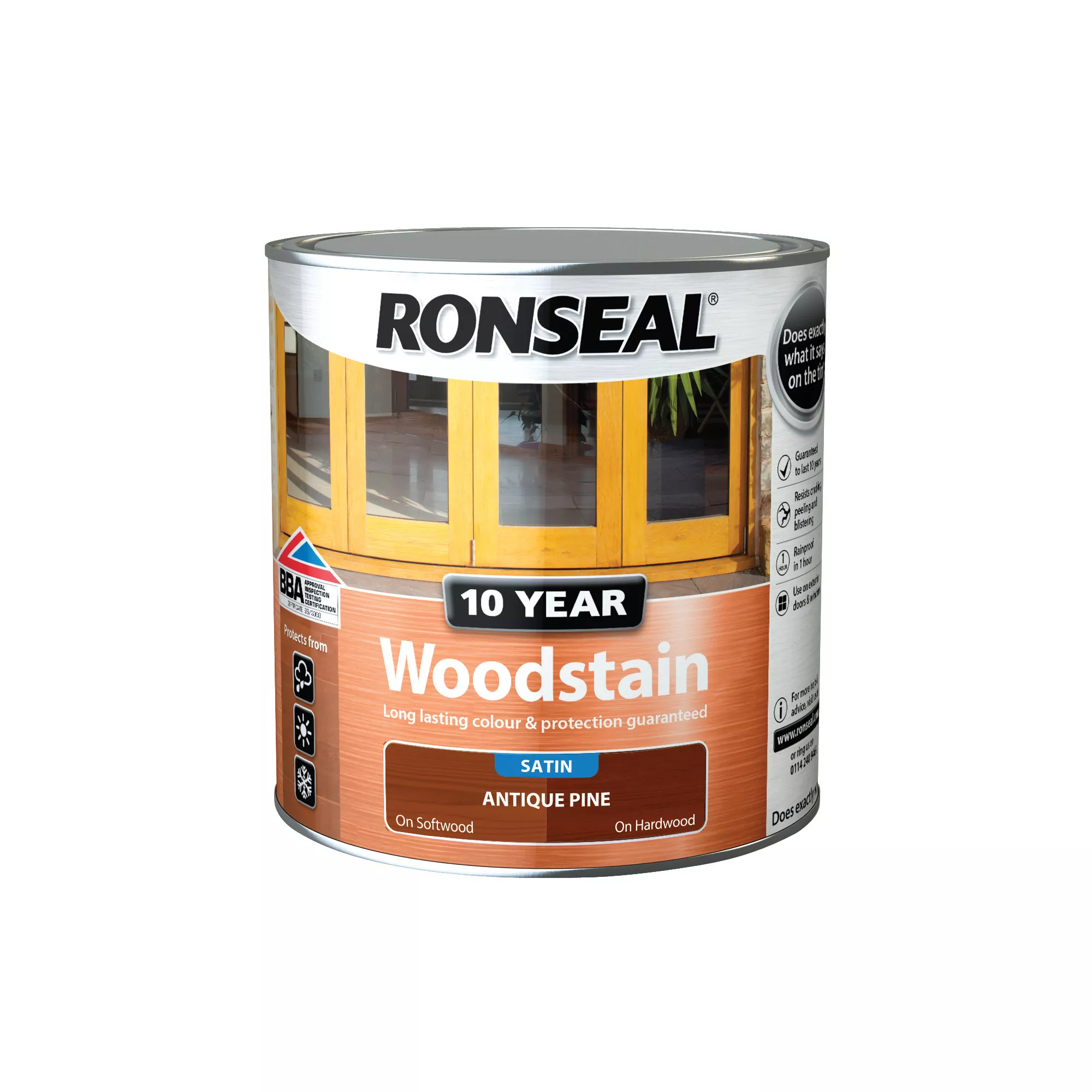 Ronseal Antique pine Satin Wood stain, 2.5L Ronseal Antique Pine Satin Wood Stain, 2.5L -Trade Point Sale Shop ronseal antique pine satin wood stain 2 5l5010214886876 02c bq