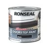 Ronseal Black Satin Doorstep Paint, 250ml