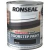 Ronseal Black Satinwood Doorstep Paint, 750ml