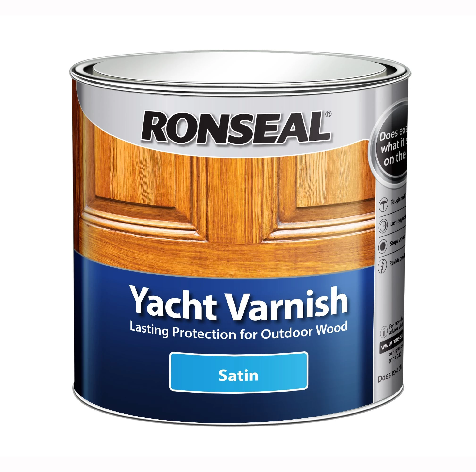 Ronseal Clear Satin Wood varnish, 1L Ronseal Clear Satin Wood Varnish, 1L -Trade Point Sale Shop ronseal clear satin wood varnish 1l5010214802449 08c bq