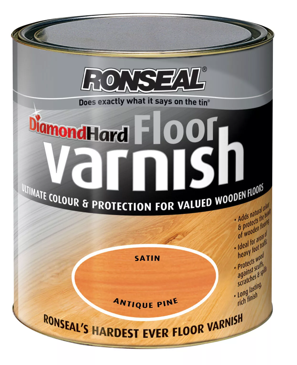 Ronseal Diamond hard Antique pine Satin Floor Wood varnish, 2.5L Ronseal Diamond Hard Antique Pine Satin Floor Wood Varnish, 2.5L -Trade Point Sale Shop ronseal diamond hard antique pine satin floor wood varnish 2 5l5010214834297 08c bq