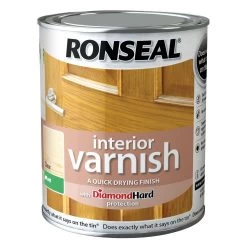 Ronseal Diamond Hard Clear Matt Wood Varnish, 0.75L