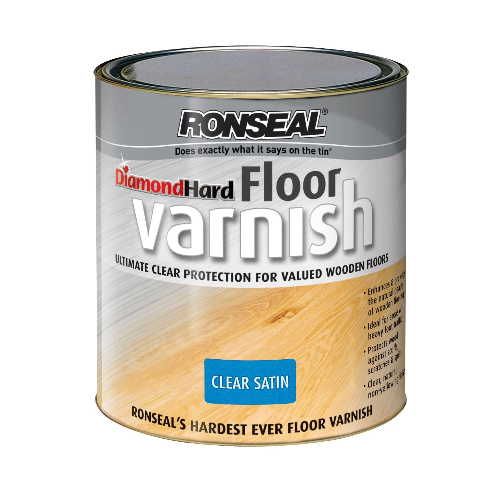 Ronseal Diamond hard Clear Satin Floor Wood varnish, 2.5L Ronseal Diamond Hard Clear Satin Floor Wood Varnish, 2.5L -Trade Point Sale Shop ronseal diamond hard clear satin floor wood varnish 2 5l5010214825837 01c BQ