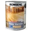 Ronseal Diamond Hard Clear Satin Floor Wood Varnish, 5L