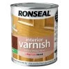 Ronseal Diamond Hard Dark Oak Matt Wood Varnish, 0.75L