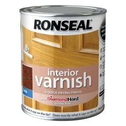 Ronseal Diamond Hard Dark Oak Satin Wood Varnish, 0.75L