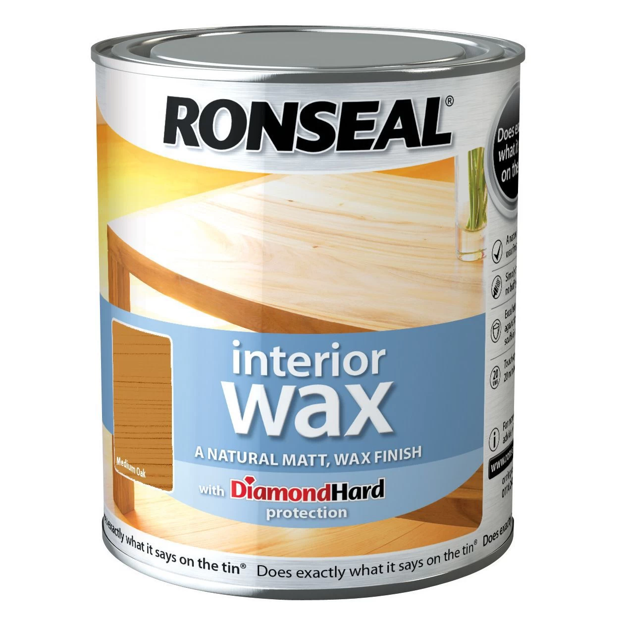 Ronseal Diamond hard Medium oak Matt Wax Wood wax, 0.75L Ronseal Diamond Hard Medium Oak Matt Wax Wood Wax, 0.75L -Trade Point Sale Shop ronseal diamond hard medium oak matt wax wood wax 0 75l5010214868803 08c bq