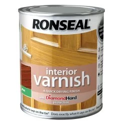 Ronseal Diamond Hard Medium Oak Matt Wood Varnish, 0.25L
