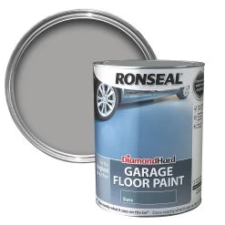 Ronseal Diamond Hard Slate Satinwood Garage Floor Paint, 5L