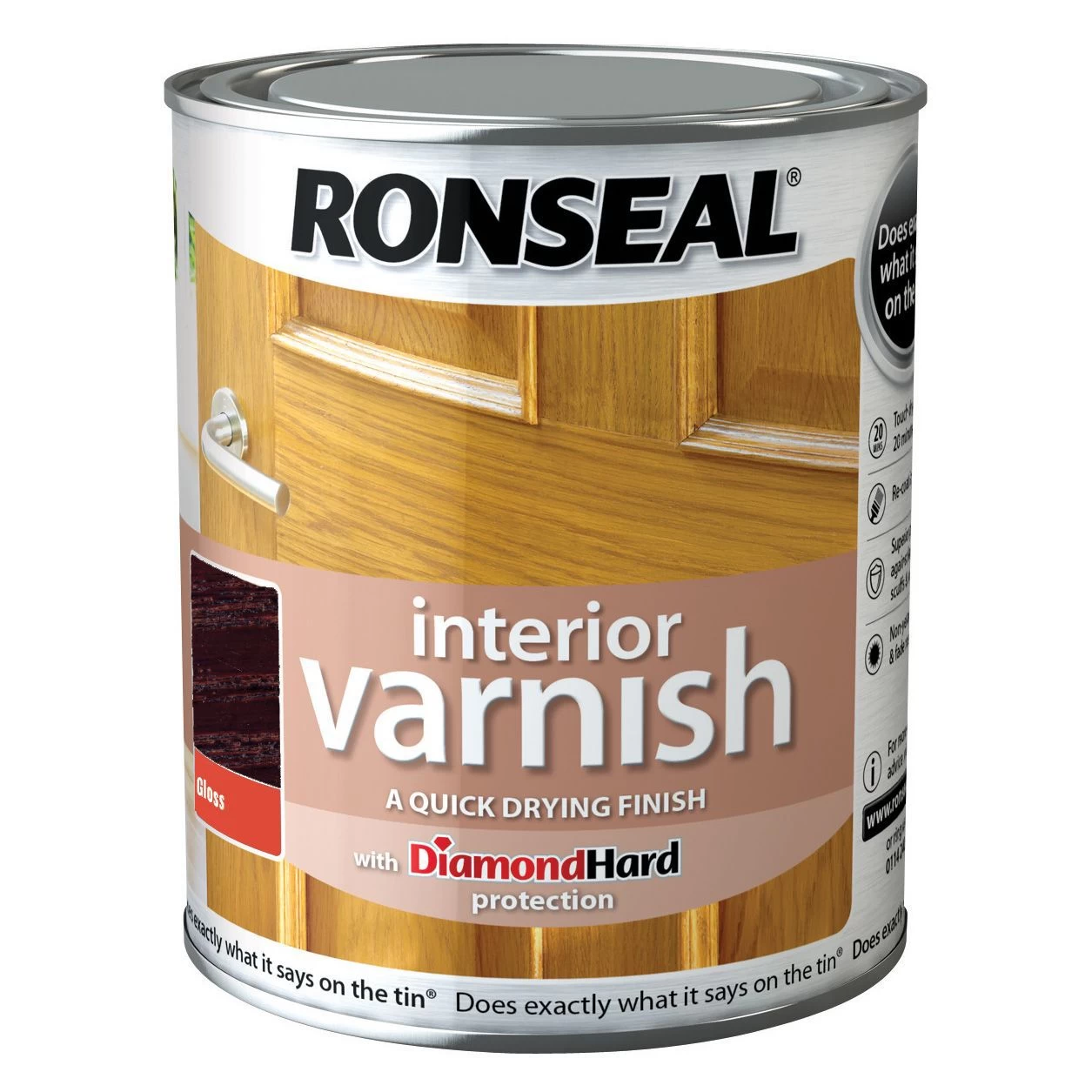 Ronseal Diamond hard Walnut Gloss Wood varnish, 0.25L Ronseal Diamond Hard Walnut Gloss Wood Varnish, 0.25L -Trade Point Sale Shop ronseal diamond hard walnut gloss wood varnish 0 25l5010214868476 08c bq