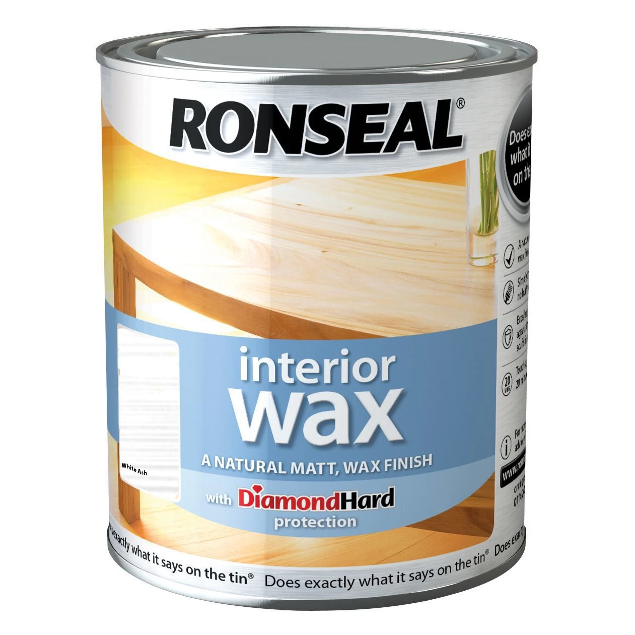 Ronseal Diamond hard White ash Matt Wax Wood wax, 0.75L Ronseal Diamond Hard White Ash Matt Wax Wood Wax, 0.75L -Trade Point Sale Shop ronseal diamond hard white ash matt wax wood wax 0 75l5010214868858 08c bq