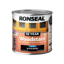 Ronseal Ebony Satin Wood Stain, 250ml