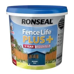 Ronseal Fence Life Plus Midnight Blue Matt Fence & Shed Treatment, 5L