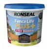 Ronseal Fence Life Plus Tudor Black Oak Matt Fence & Shed Treatment, 5L