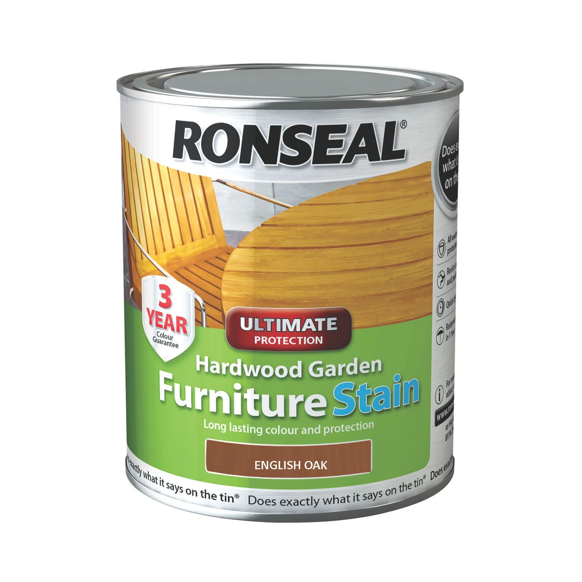 Ronseal Hardwood English oak Furniture Wood stain, 750ml Ronseal Hardwood English Oak Furniture Wood Stain, 750ml -Trade Point Sale Shop ronseal hardwood english oak furniture wood stain 750ml5010214864317 08c bq