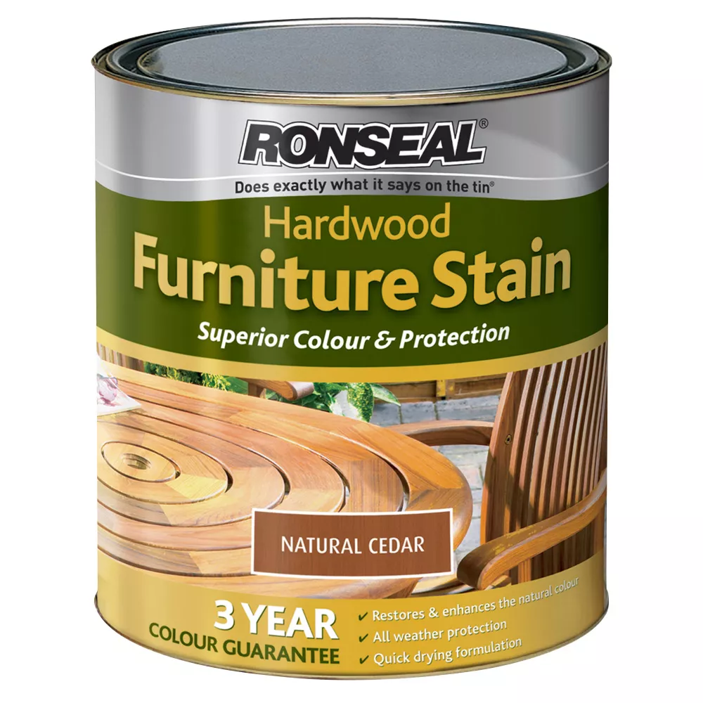 Ronseal Hardwood Natural cedar Furniture Wood stain, 750ml Ronseal Hardwood Natural Cedar Furniture Wood Stain, 750ml -Trade Point Sale Shop ronseal hardwood natural cedar furniture wood stain 750ml5010214864270 08c bq