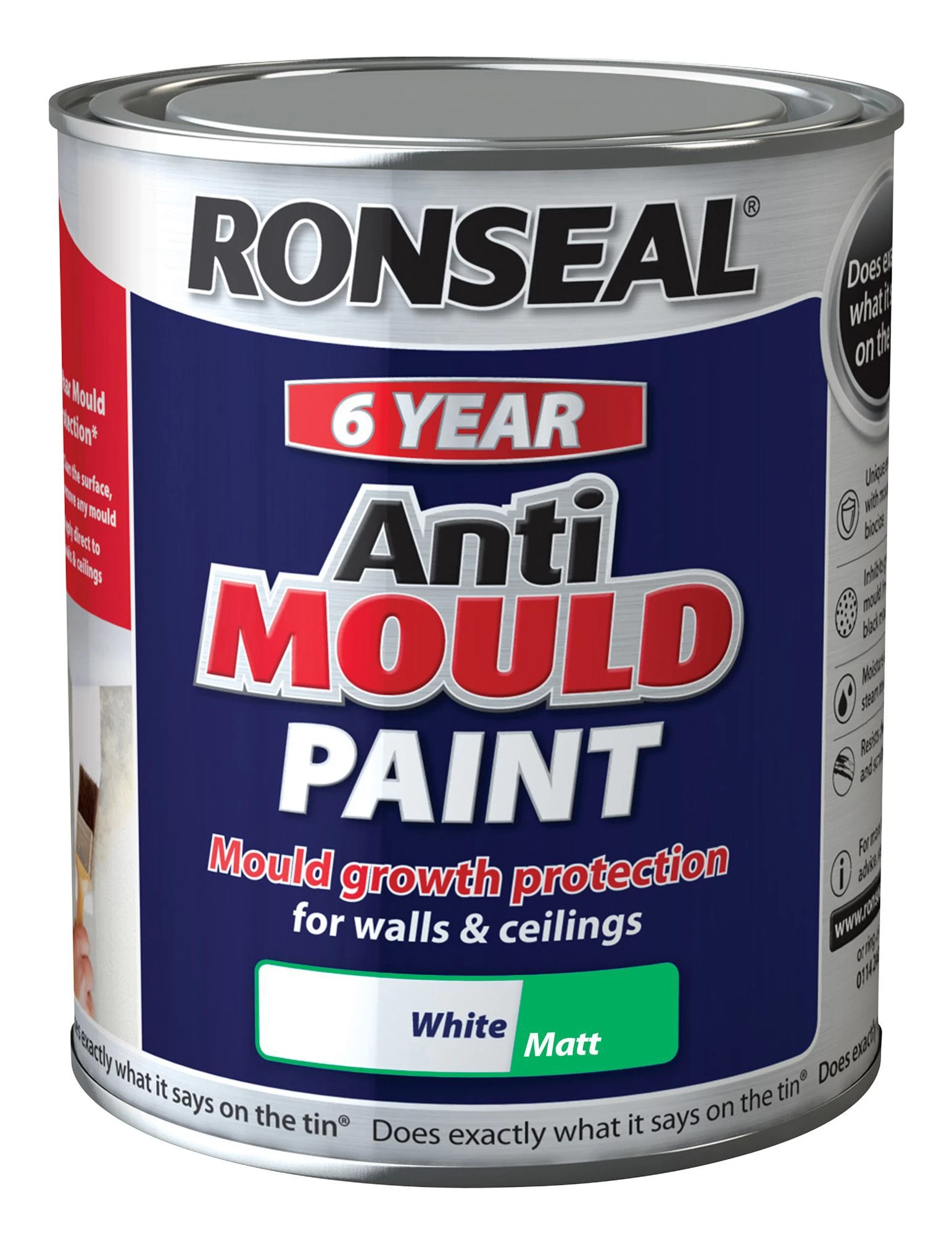 Ronseal Problem wall White Matt Anti-mould paint, 0.75L Ronseal Problem Wall White Matt Anti-mould Paint, 0.75L -Trade Point Sale Shop ronseal problem wall white matt anti mould paint 0 75l5010214866236 08c bq