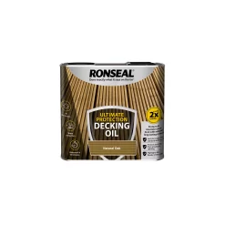 Ronseal Ultimate Natural Oak Decking Wood Oil, 2.5L
