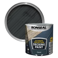 Ronseal Ultimate Protection Matt Charcoal Decking Paint, 2.5L