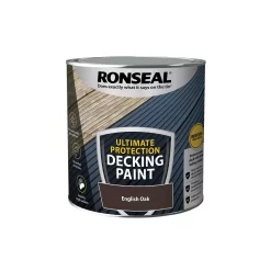 Trade Point Sale Shop -Trade Point Sale Shop ronseal ultimate protection matt english oak decking paint 2 5l5010214891481 08c