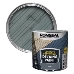 Ronseal Ultimate Protection Matt Slate Decking Paint, 2.5L